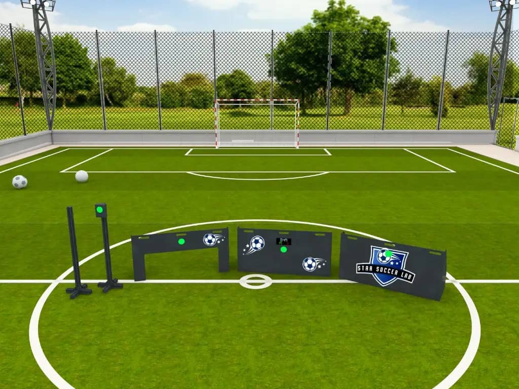 Outdoor 3v3 pitch with Wireless Circuit mock-up